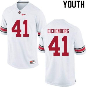 NCAA Ohio State Buckeyes Youth #41 Tommy Eichenberg White Nike Football College Jersey CHS6645XR
